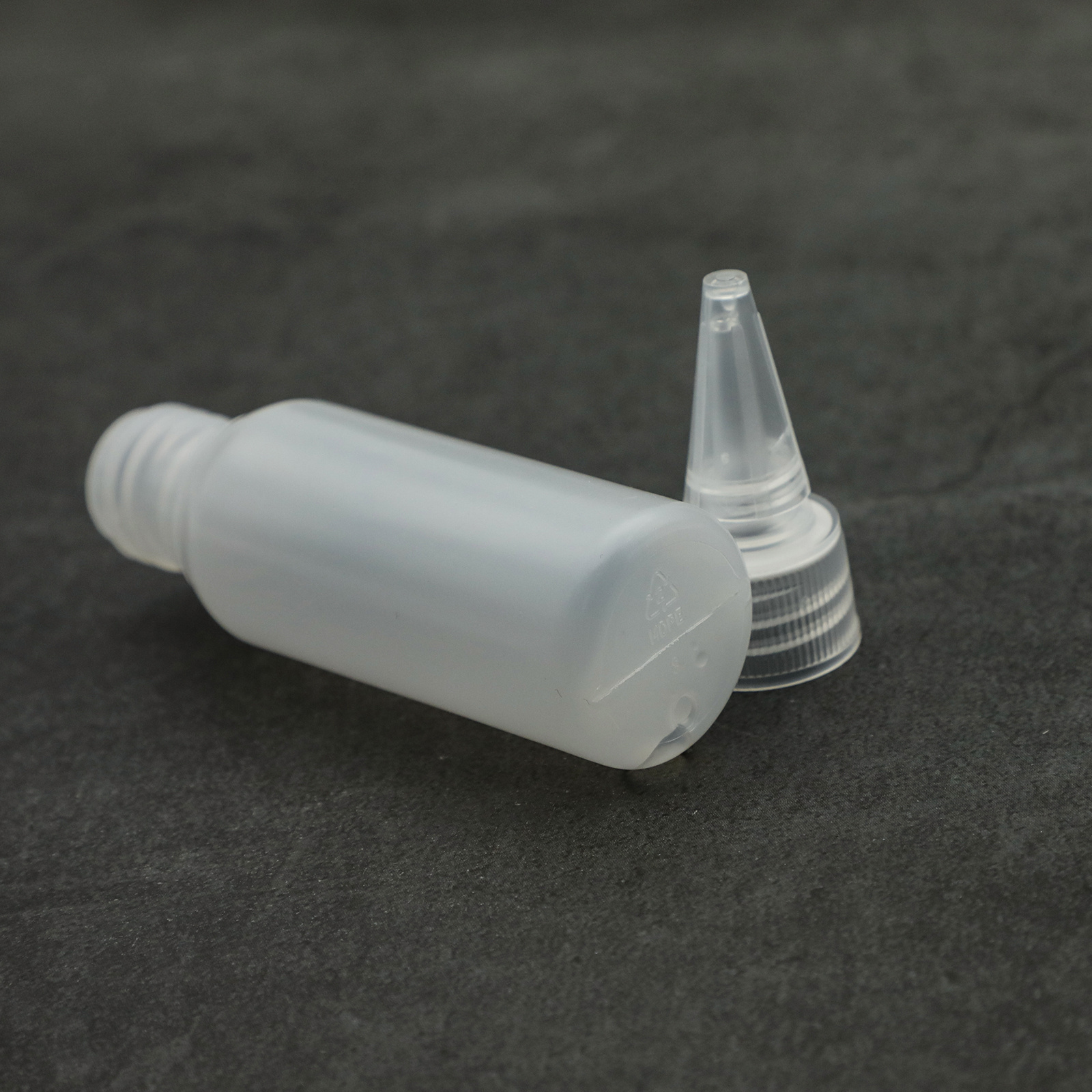 30ml Small Plastic PE squeeze bottle for glue with sharp mouth screw  twist cap