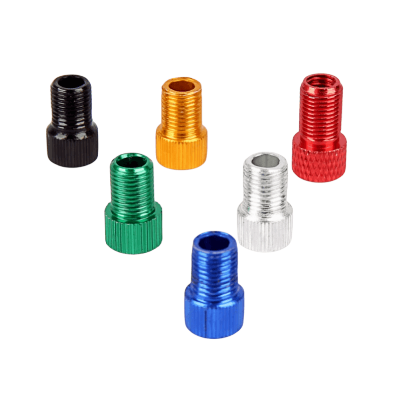 Custom Size Road Bicycle Valve Adapter Aluminum Tire Caps from Schrader to Car Presta/French for Cars and Bicycles