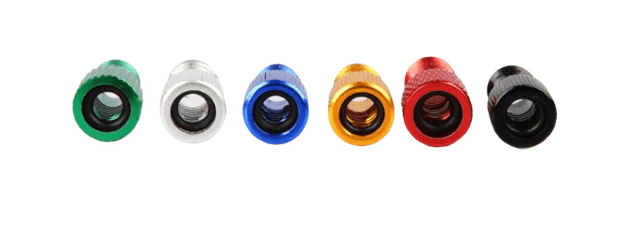 Custom Size Road Bicycle Valve Adapter Aluminum Tire Caps from Schrader to Car Presta/French for Cars and Bicycles