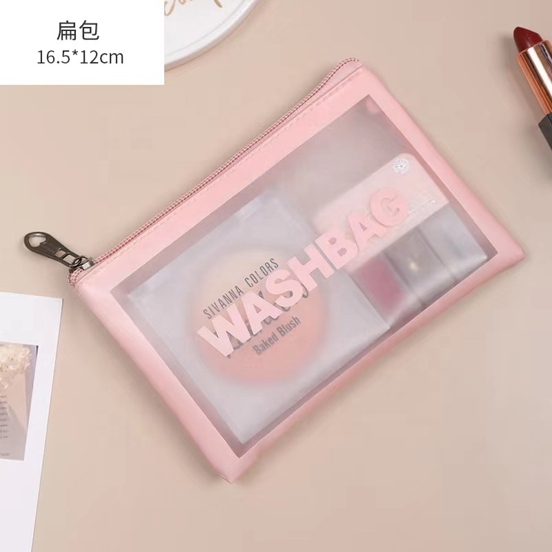 Wholesale Custom Logo Clear pvc cosmetic Shopping Bags Waterproof Women's Makeup Travel toiletry Cosmetic Zipper Bag