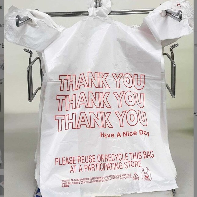 Customized Supermarket Plastic T-shirt Bag thank you bags