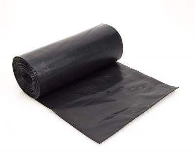 Eco Friendly Rubbish Garbage Bag Black Dustbin Plastic Trash Bags On Roll