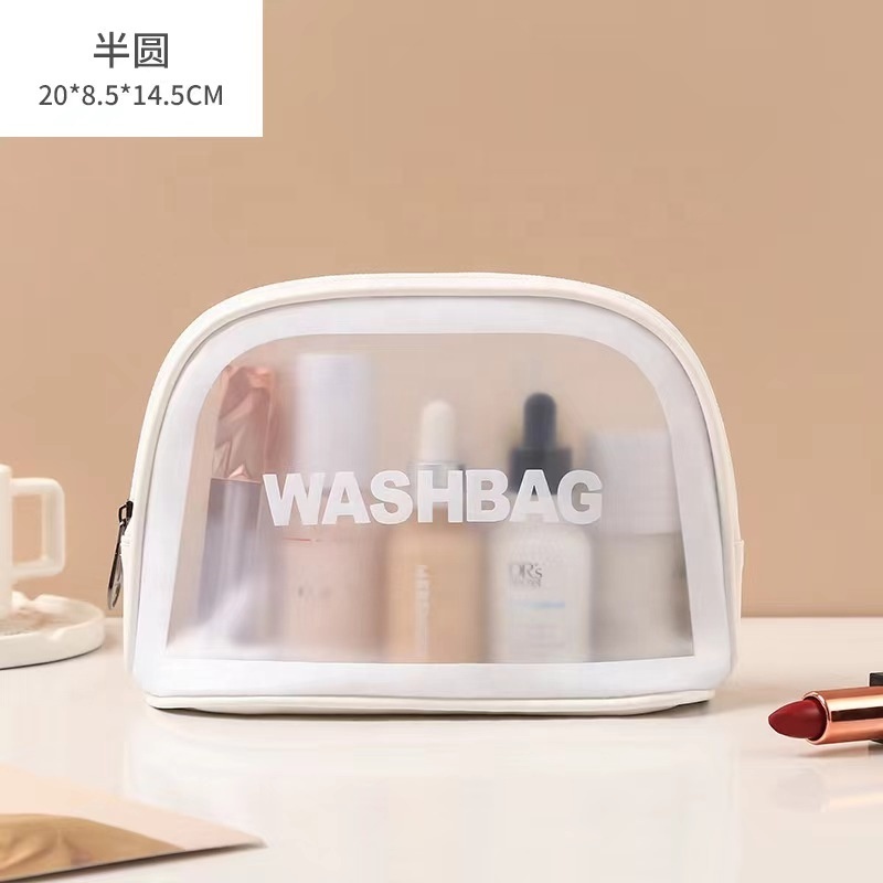 Wholesale Custom Logo Clear pvc cosmetic Shopping Bags Waterproof Women's Makeup Travel toiletry Cosmetic Zipper Bag