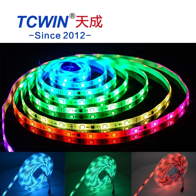 IP20 led strip light tape 30 leds per m  SMD 5050 breakpoint continuous transfer multi color