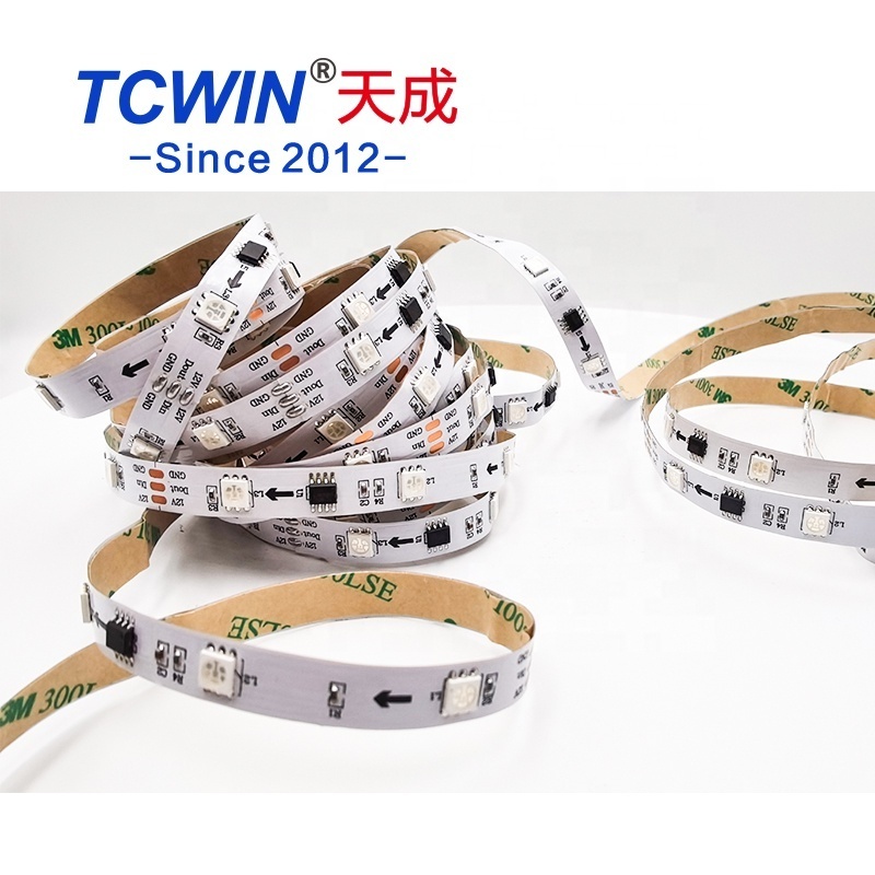 IP20 led strip light tape 30 leds per m  SMD 5050 breakpoint continuous transfer multi color