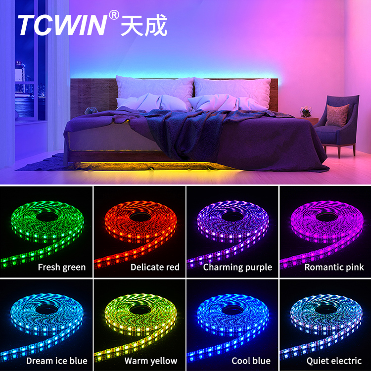 LED Strip Light 12V RGB 5050 Flex Waterproof 44key for Christmas Party Wedding Holiday Decoration Garland LED Lights for Bedroom