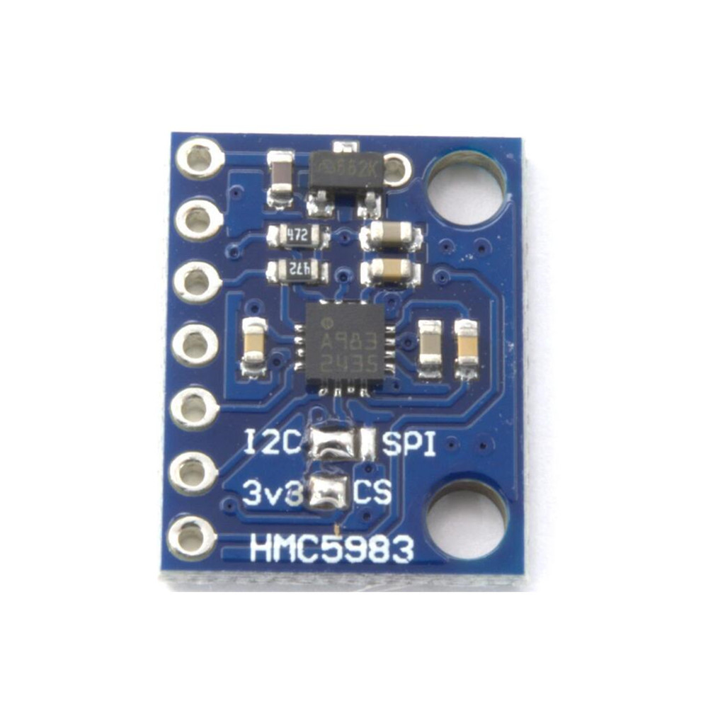 Taidacent SPI I2C Digital High Accuracy 3 Triple Axis Triaxial Fluxgate Compass Magnetometer Sensor HMC5983 for Mobile Phone