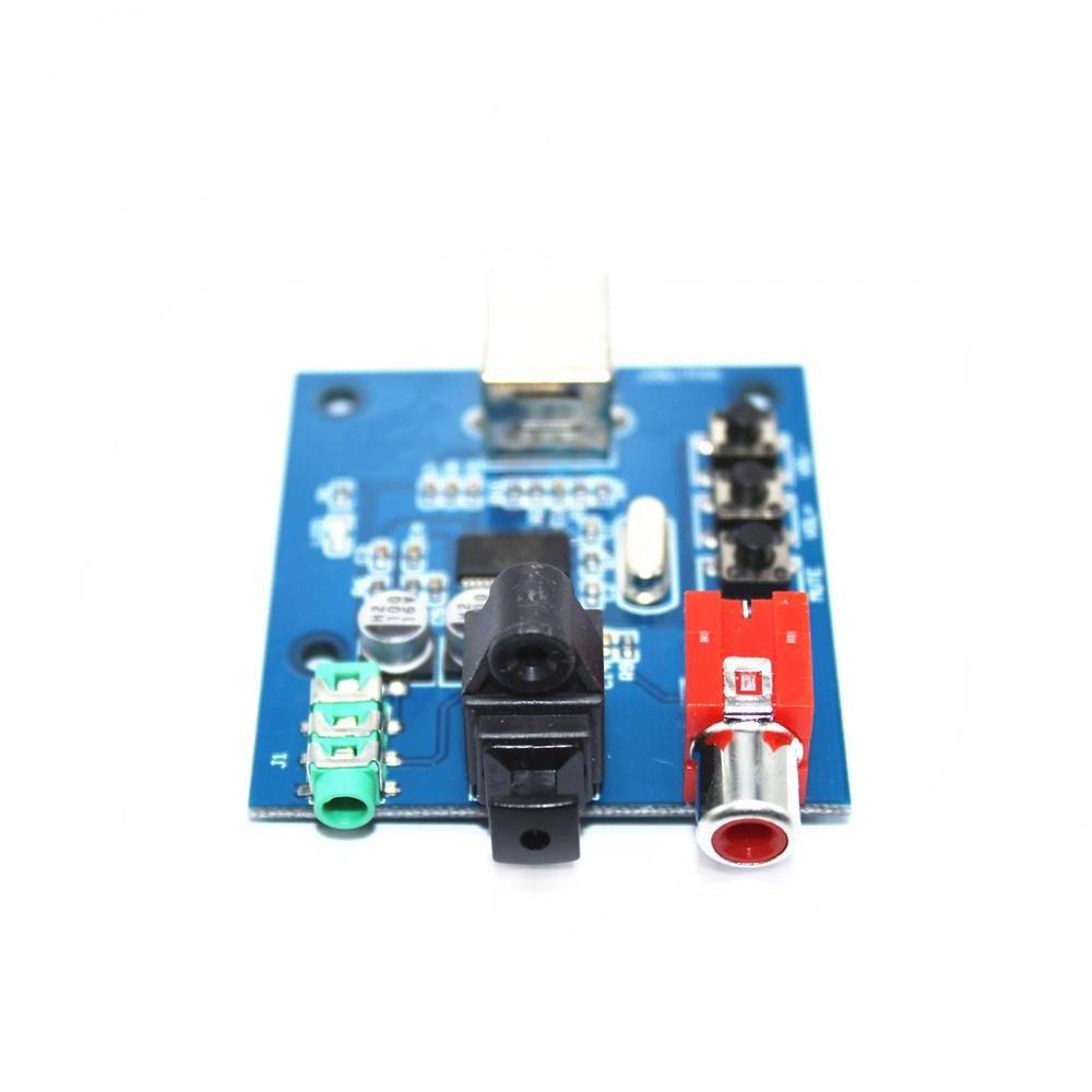 Taidacent Studio Recording Full Duplex Coaxial Fiber 5V Raspberry Pi Sound Card Pcm2704 Usb Amp Dac Decoder External Sound Card