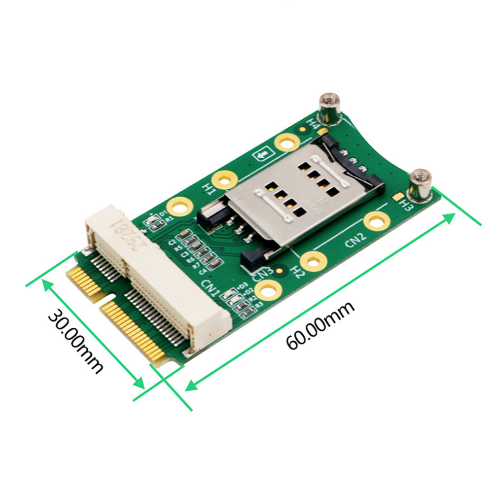 Taidacent Mini PCIE USB Adapter Breakout Board PCI to PCIE Converter for 3G 4G Module With Sim Card Holder