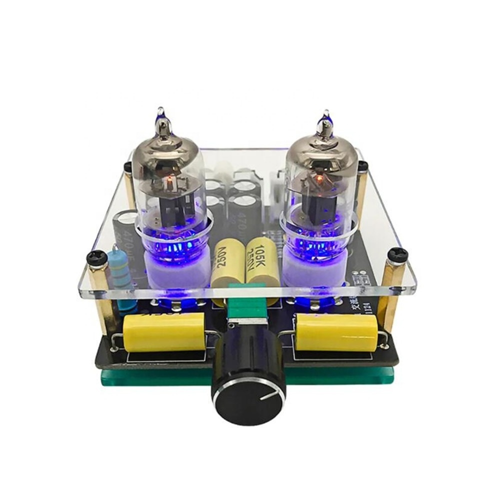 Taidacent DIY Guitar Tube Amplifier 6A2 6K4 5654 Vacuum Tube Pre Amplifier Board Bile Buffer Amp Speaker HIFI Tube Amplifier