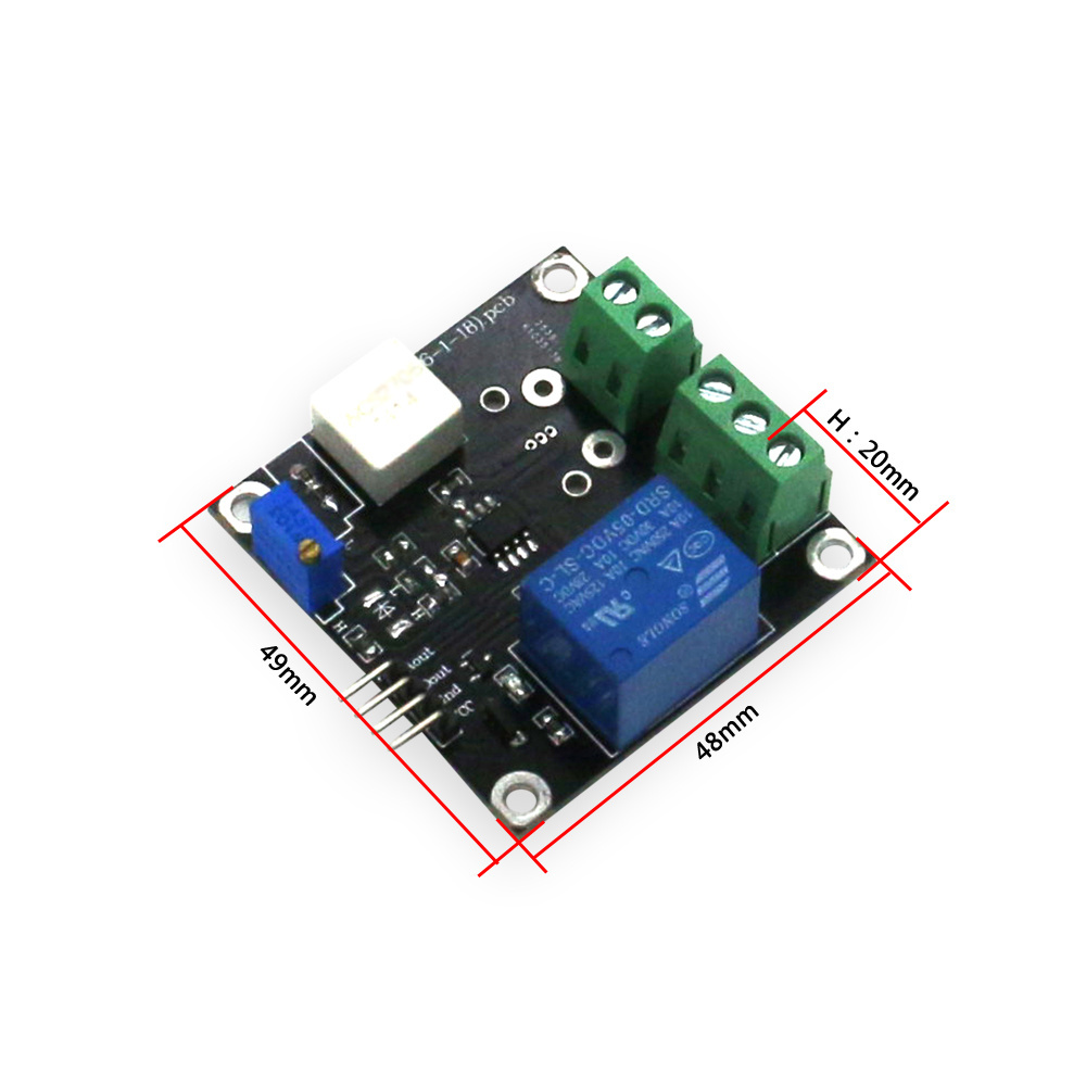 Taidacent WCS1600 5V Hall Effect Current Sensor Adjustable Current Sensing Relay Switch for Overcurrent Protection