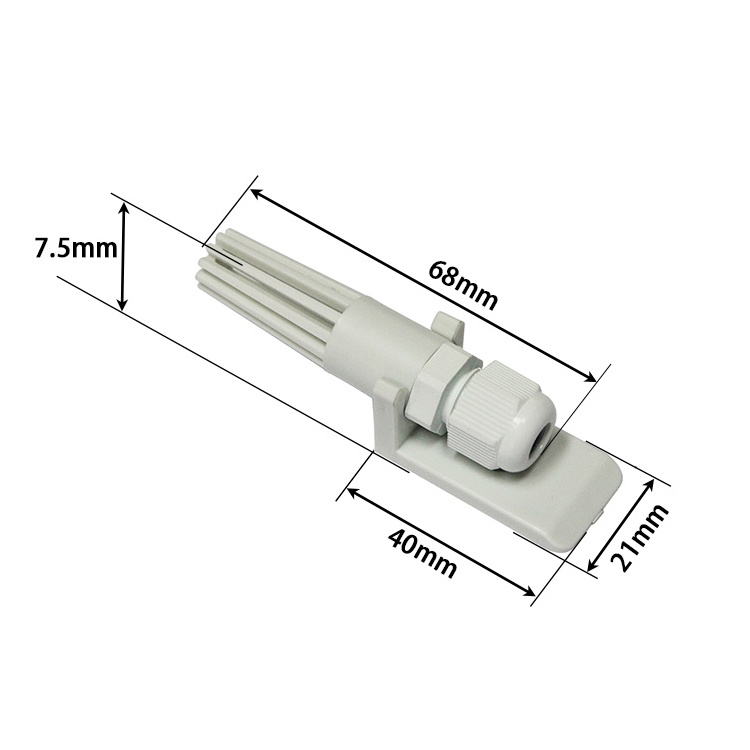 Taidacent OEM Wire I2C Soil Temperature Sensors Double Waterproof Digital Temperature and Humidity Sensor Sht20 Probe with Cable