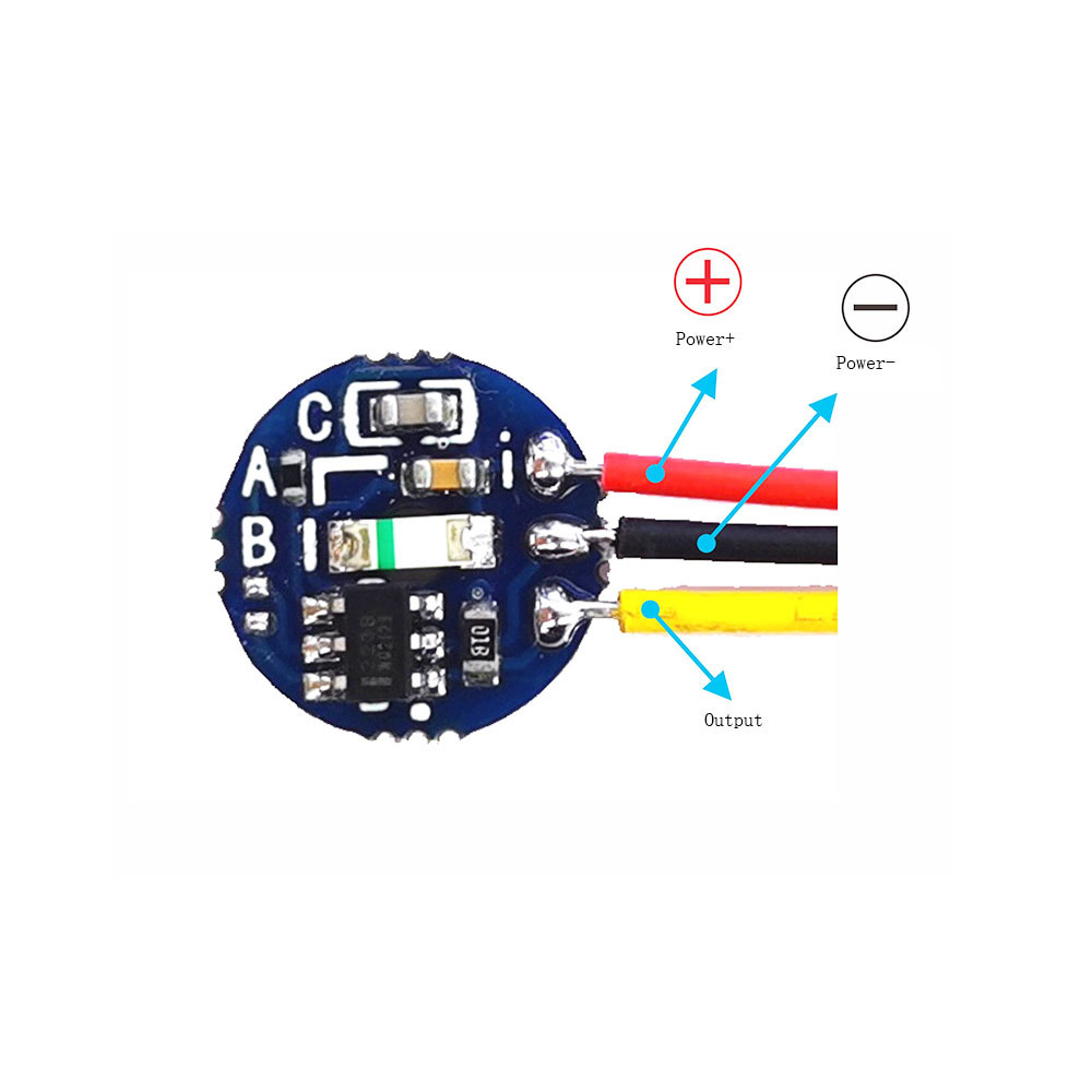 Taidacent 3V 5V Led Light Mirror Touch Sensor Switch Round On Off Capacitive Touch PCB Module Capacitive Touch Switch Button