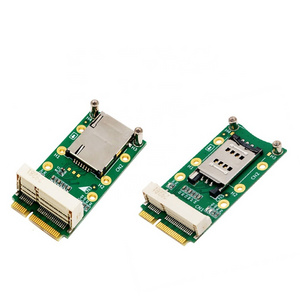 Taidacent Mini PCIE USB Adapter Breakout Board PCI to PCIE Converter for 3G 4G Module With Sim Card Holder