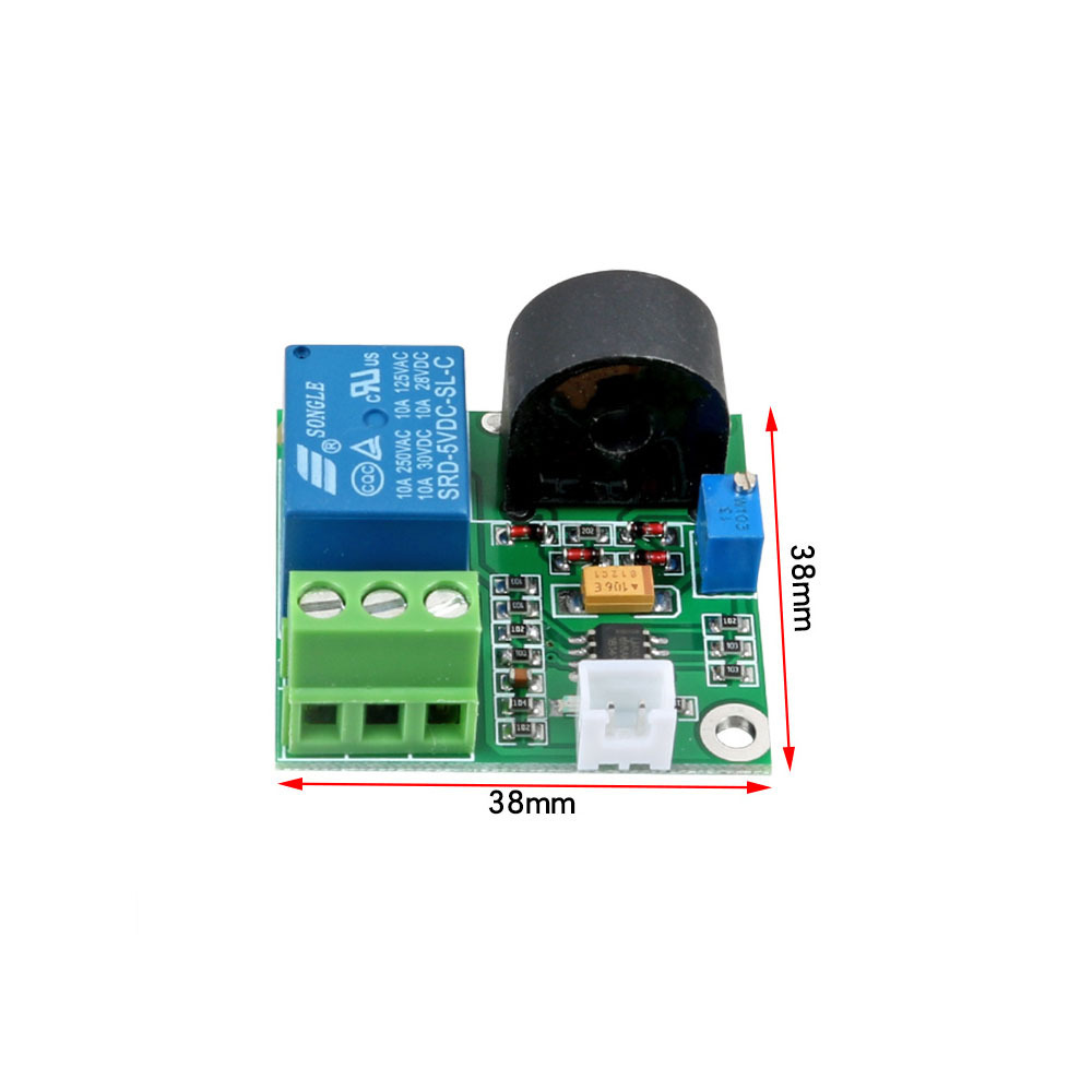 Taidacent 5V 12V 24V DC Over-Current Protection 5A Current Transducer Current Sensor Switch Current Sensing Relay Module