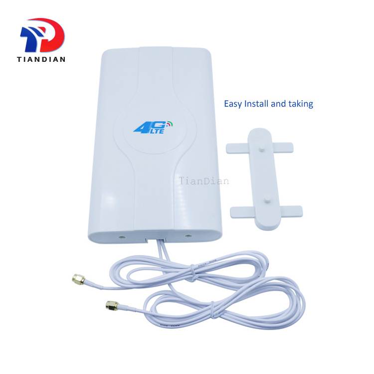 External 4G Router Antenna 698-2700Mhz High Gain 28dBi 2x2 Mimo Lte 4G Panel Antenna