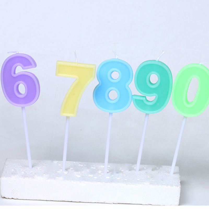 Factory Wholesale Birthday Number Candles 0 to 9