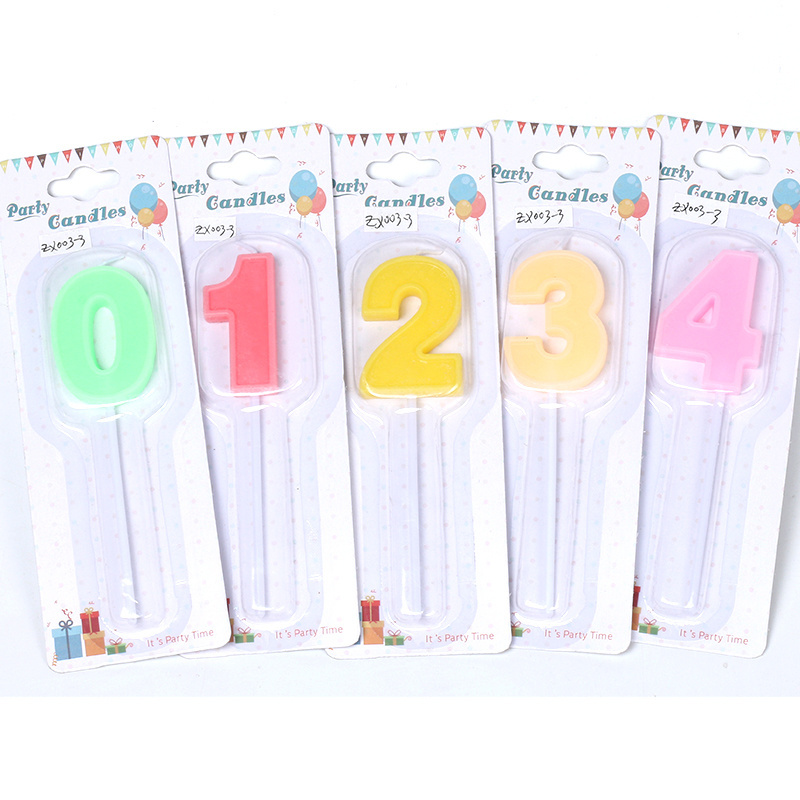 Factory Wholesale Birthday Number Candles 0 to 9