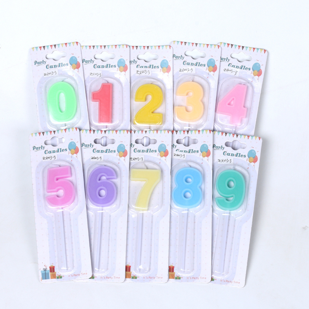 Factory Wholesale Birthday Number Candles 0 to 9