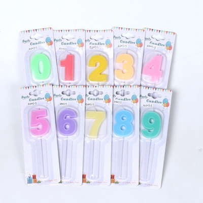 Factory Wholesale Birthday Number Candles 0 to 9