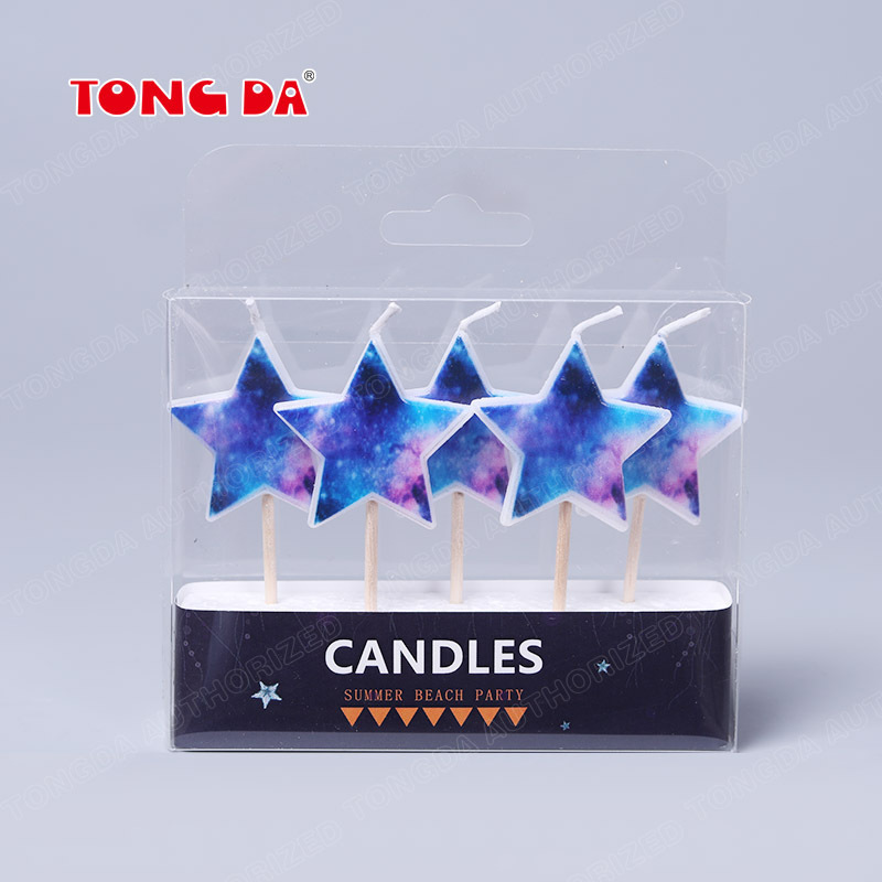 Wax birthday candle gift box flameless candle