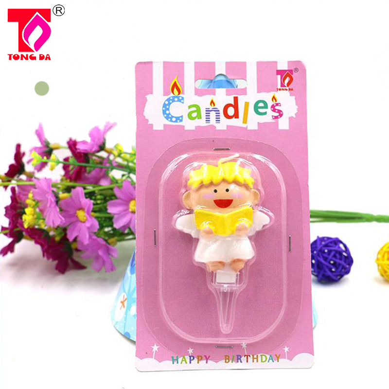 Party cake decoration candles Children birthday gifts Creative shape Cartoon cute smokeless candles