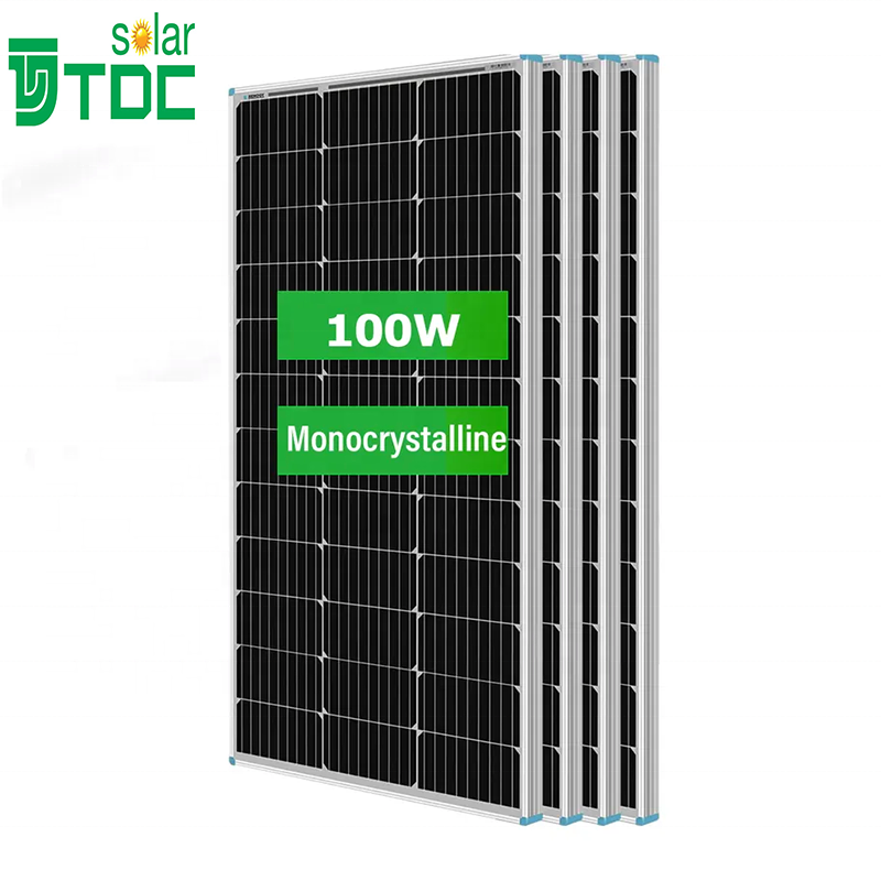 Portable Solar panels 100Watt 100W 110W 120W 166mm Cells Freezer container 40 ft with Solar panels Kit 200W