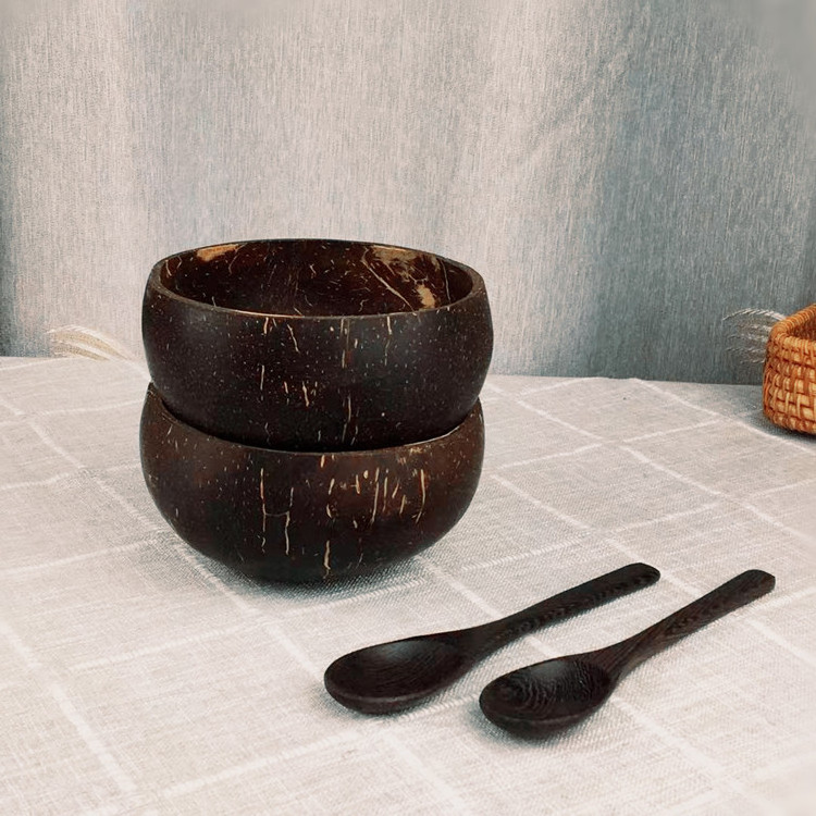 Cheapest and newest Coconut shell bowl natural coconut bowls spoons product from Vietnam/ hand made coconut shell bowls