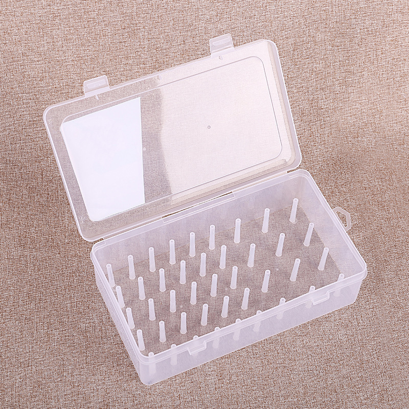 42 Slots Sewing Threads Box Transparent Sewing Storage Box PP Bobbins Holder Storage Case Needle Spools Thread Holder Organizer