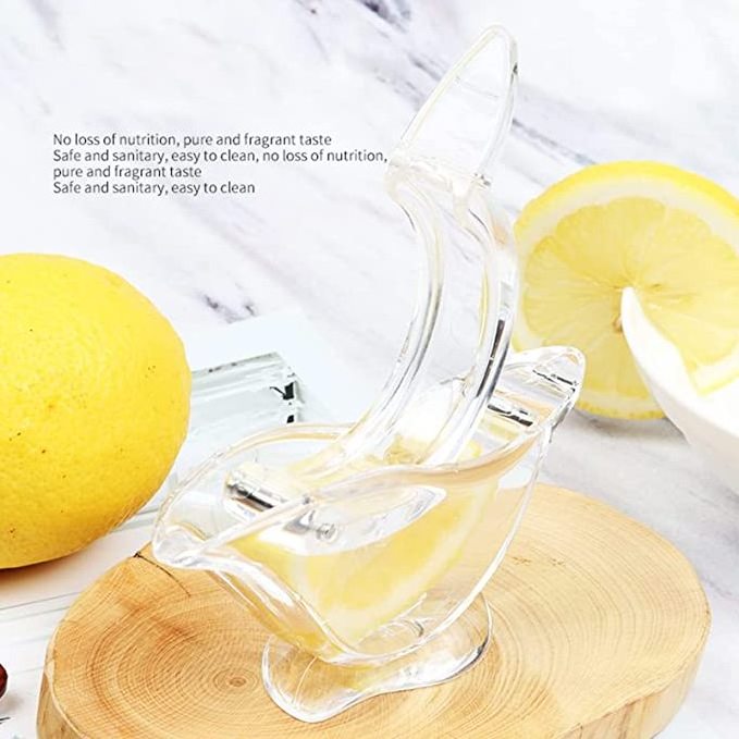 2023 Hot Sale Glass Acrylic crystal Press Juicer Kitchen Tools Dinner Plate Elegance Press Art Bird Lemon Squeezers