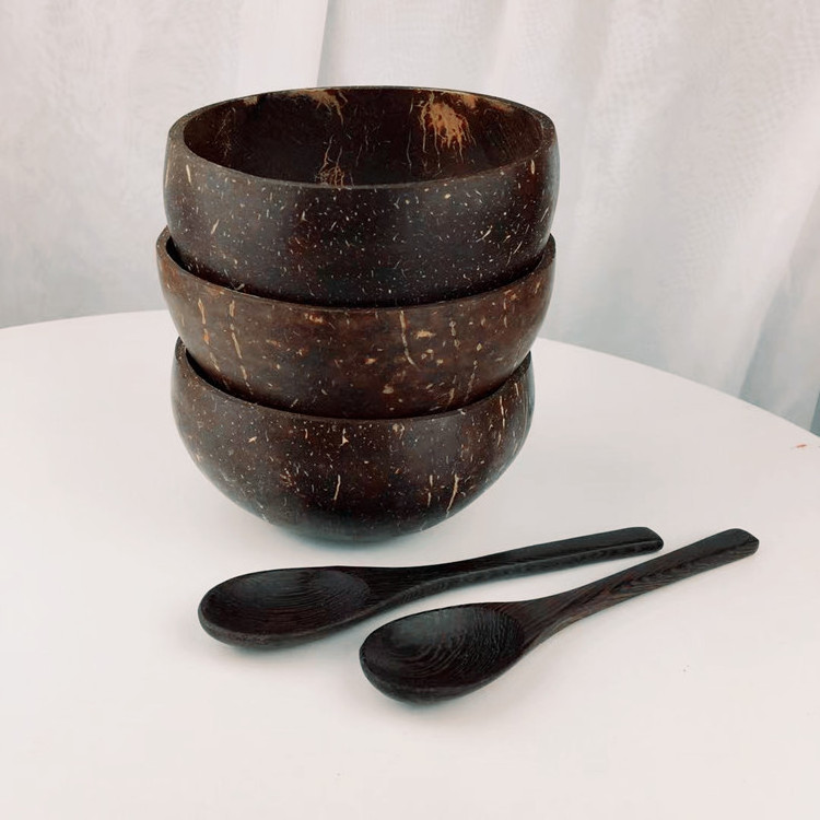 Cheapest and newest Coconut shell bowl natural coconut bowls spoons product from Vietnam/ hand made coconut shell bowls