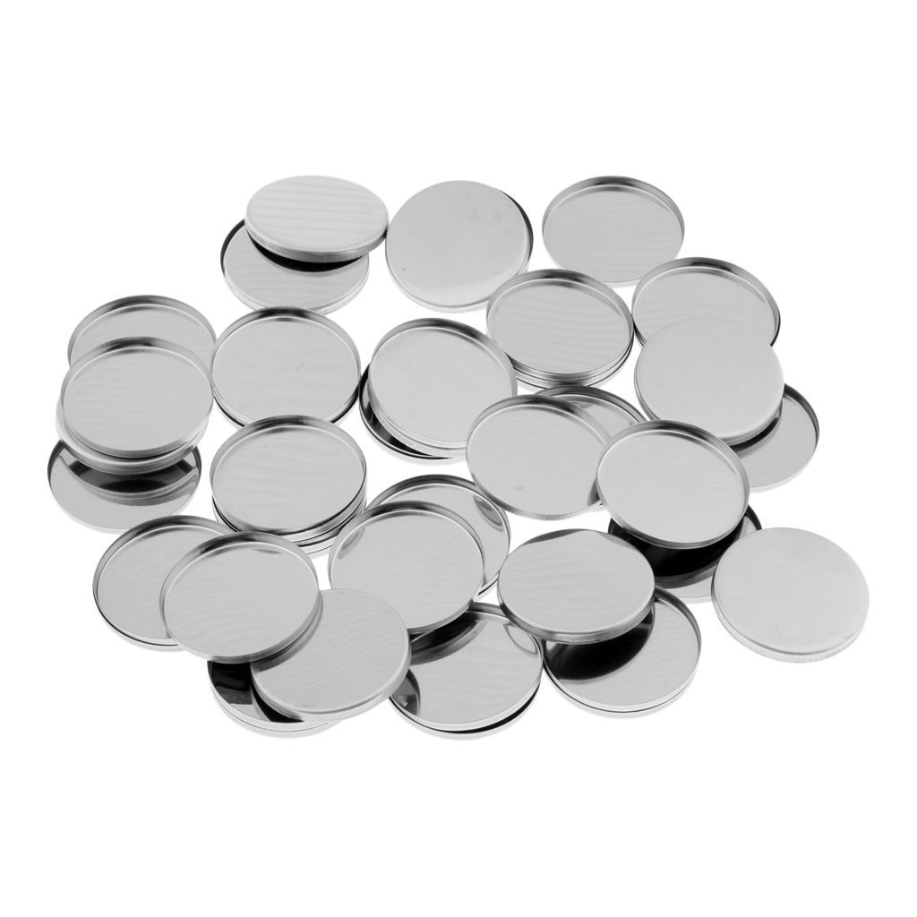 36mm for Magnetic Eyeshadow Palettes Round Empty Metal Makeup Tin Pans Eyeshadow Blush Baked Powder Foundation