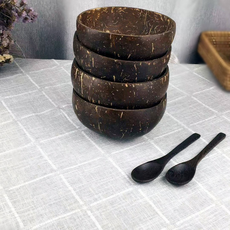 Cheapest and newest Coconut shell bowl natural coconut bowls spoons product from Vietnam/ hand made coconut shell bowls