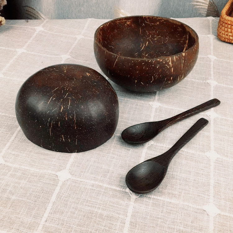 Cheapest and newest Coconut shell bowl natural coconut bowls spoons product from Vietnam/ hand made coconut shell bowls