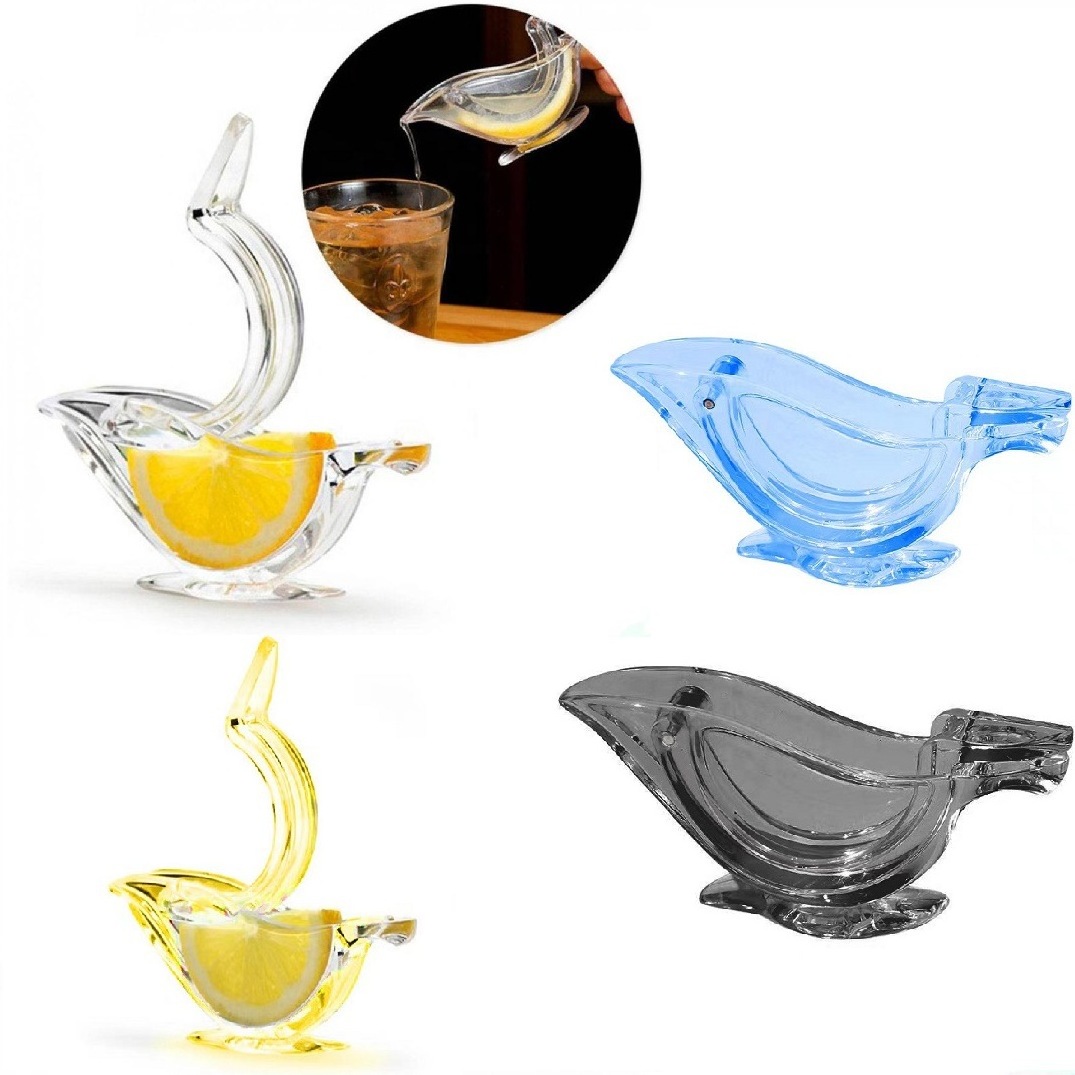 Customize Glass Acrylic Crystal Press Lime Juicer Kitchen Tools Dinner Plate Elegance Press Art Bird Lemon Squeezers