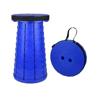 Hots sales New design Retractable Folding Stools outdoor camping chair Portable Plastic telescopic stool