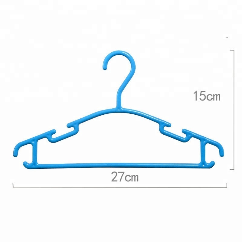 Multi-functional multi-hook wardrobe clothes hanger household plastic baby plastic clothes hanger wholesale