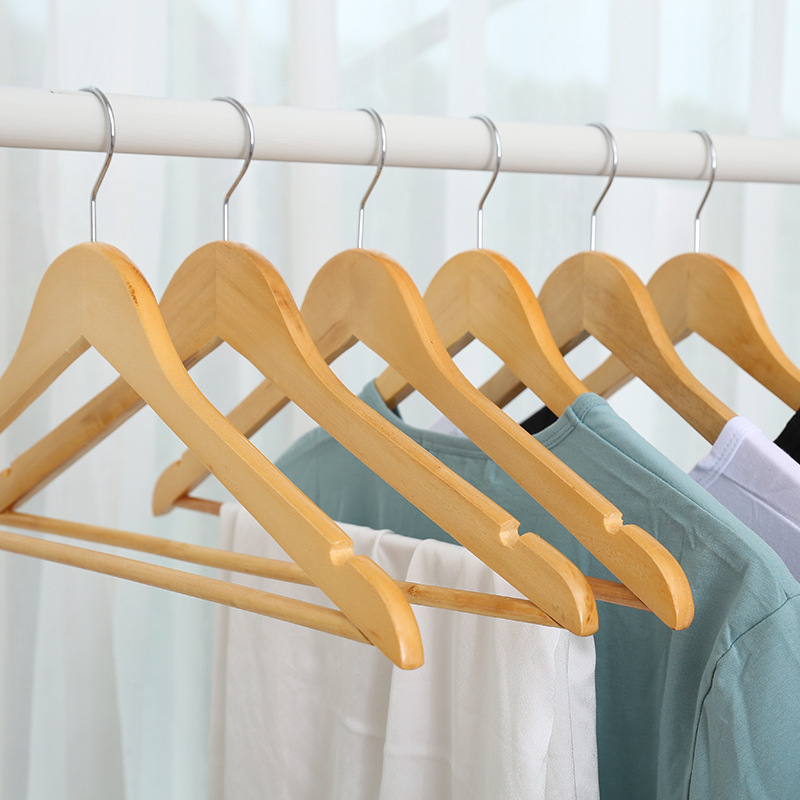 Solid Wood Clothes Hangers Drying Rack Clothing Store Shop Display Show Suit Shirt Trousers Underwear Closet Organizer