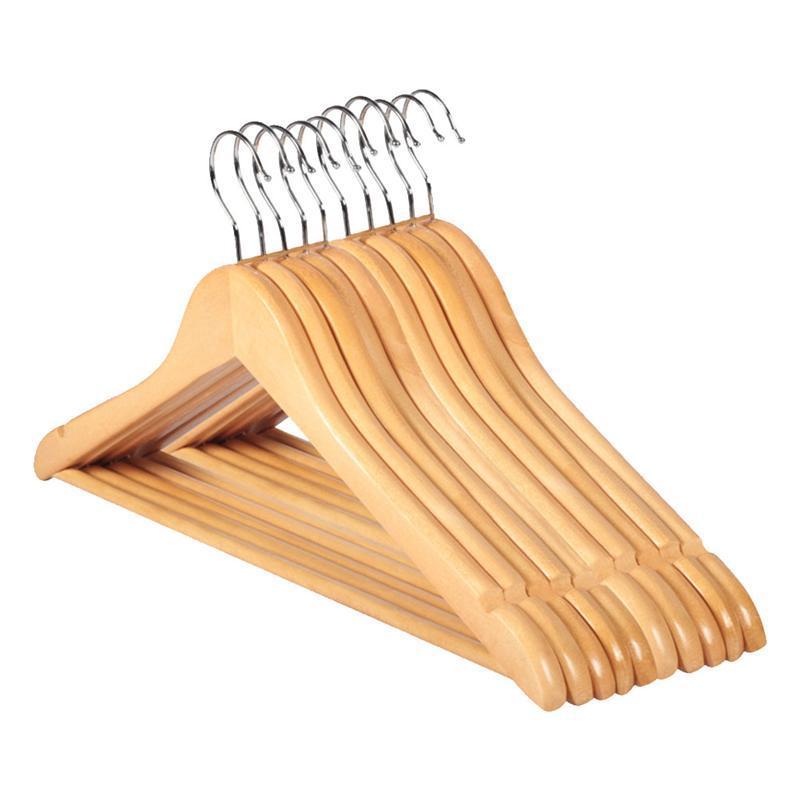 Solid Wood Clothes Hangers Drying Rack Clothing Store Shop Display Show Suit Shirt Trousers Underwear Closet Organizer