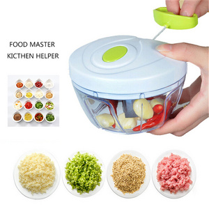 Hand-power Grinder Onion Chopper Garlic  Mincer Mixer Blender to Chop Meat Fruit Vegetable Nuts Shredders Food Chopper