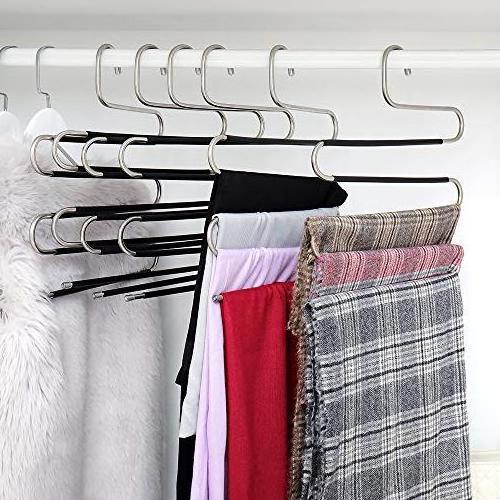 Space Saving S Shaped Hangers with Extra Grip for all Clothes Pants Jeans Scarf  Non Slip Organizer for your Closet at Home