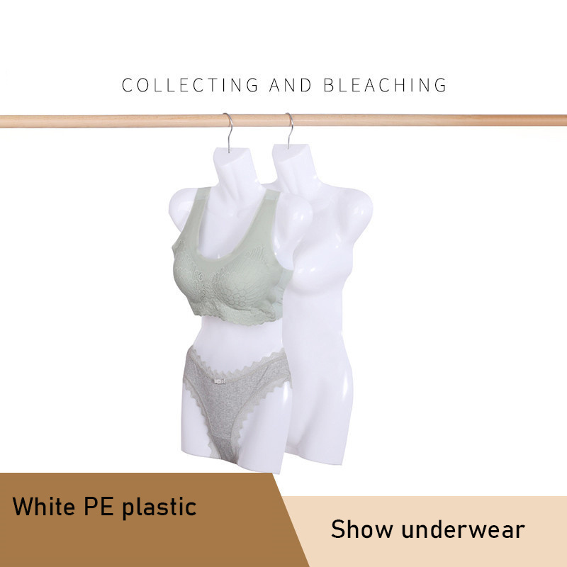 Human body half body swimsuit mannequin piece model prop clothing display rack plastic mannequin