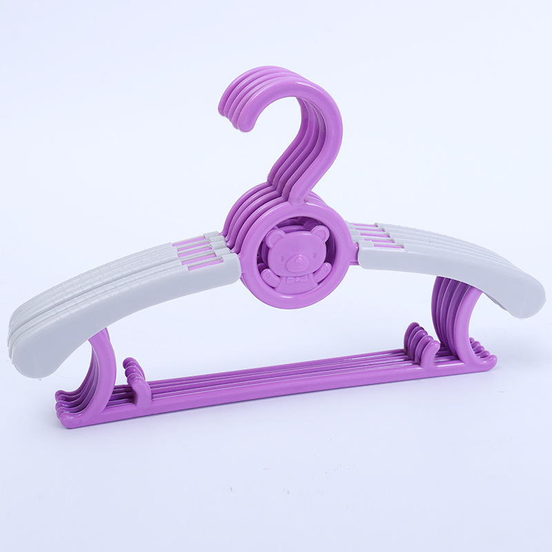 Parent-child Adjustable Clothes Hanger Plastic Flexible Baby Clothes Hanger