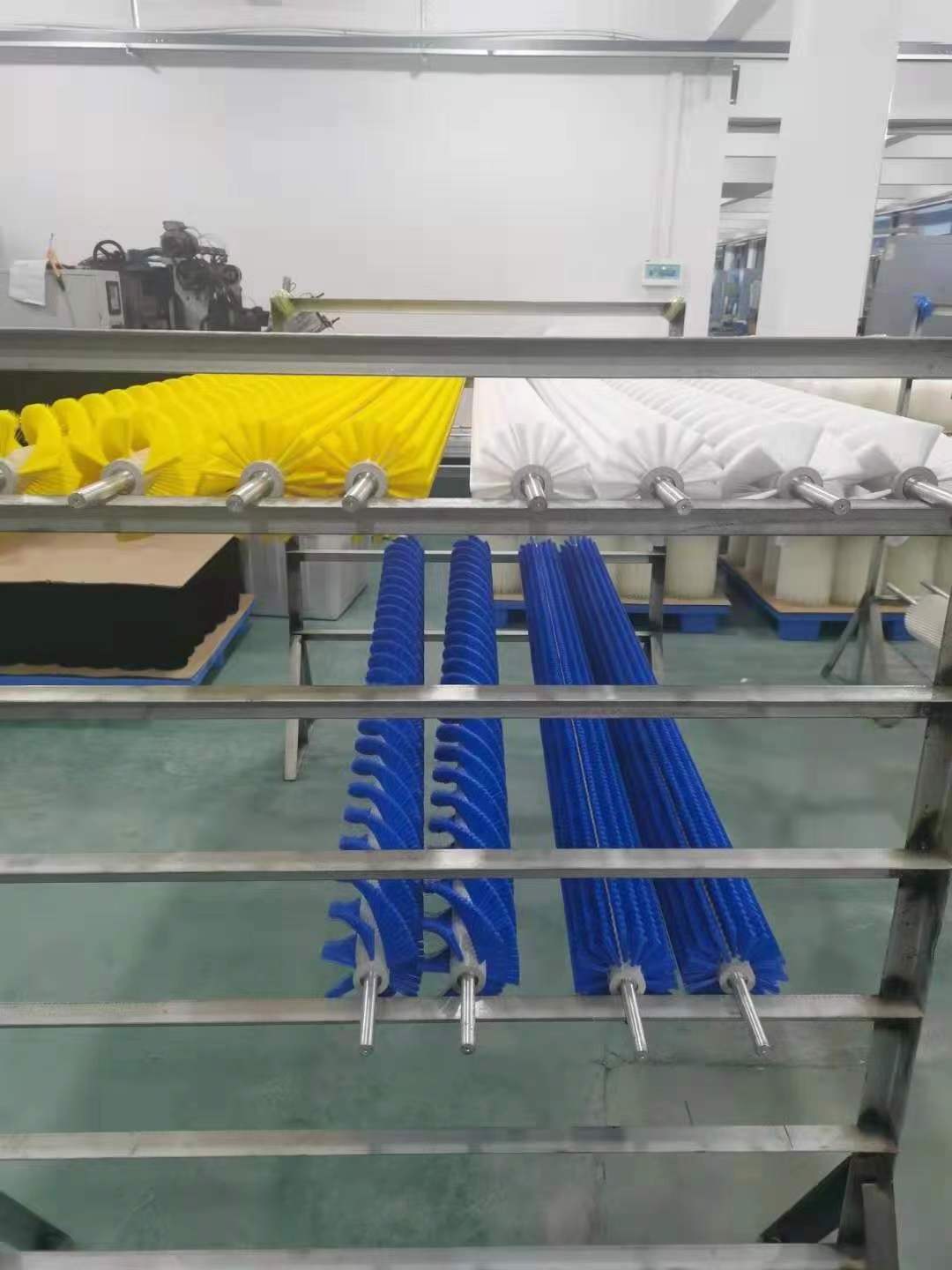 TDF Nylon Filaments Cleaning Food Conveyor Systems Cylindrical Roller Brush