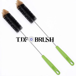 TDF Long Bottle Cleaning Brush 17" Extra Long Brush for Washing Narrow Neck Beer,  Flexible Bendable Brushes Household