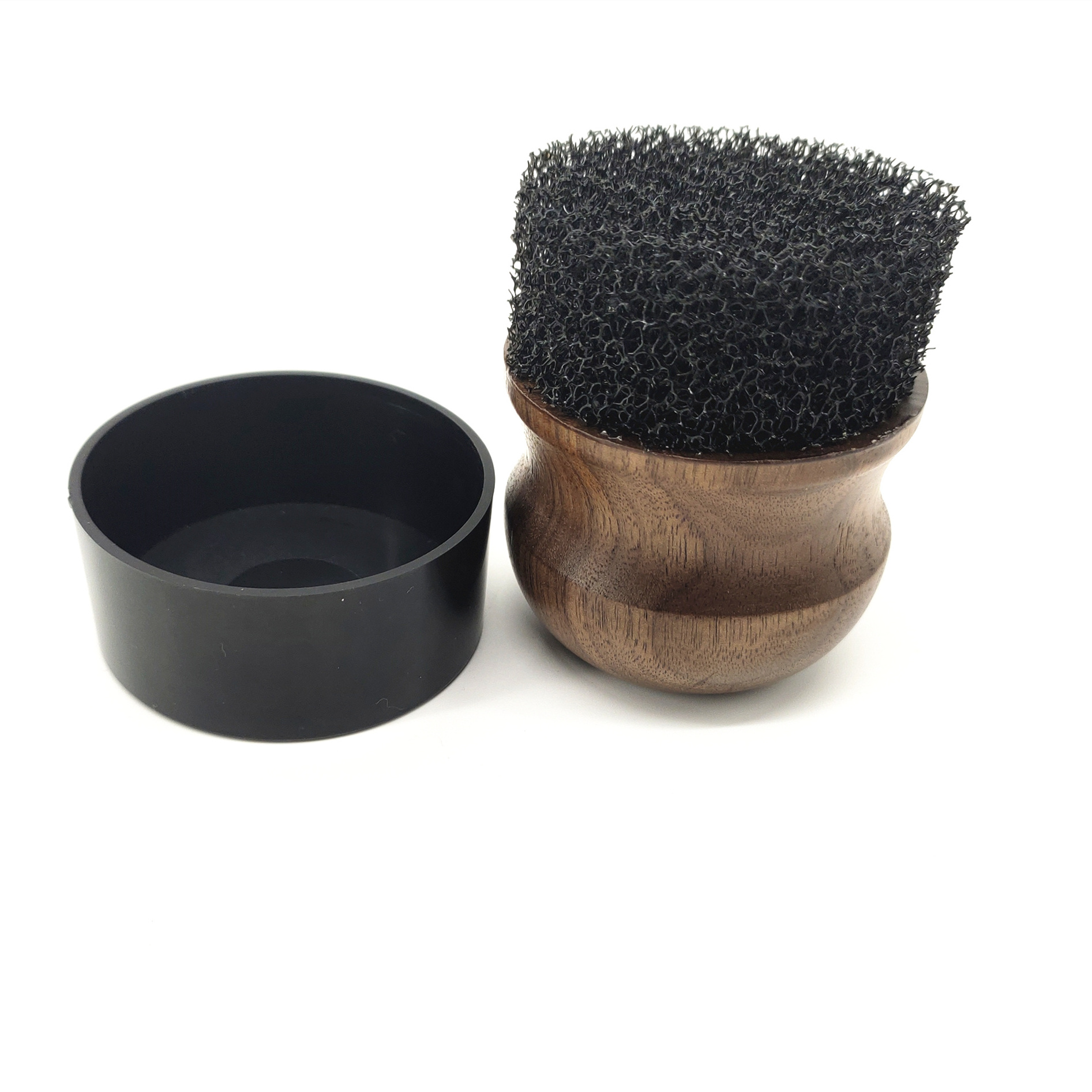 TDF Oil & Wax Round Applicator Cutting Board Kitchen Black Sponge Modern Brush Clean Sponge with Cap