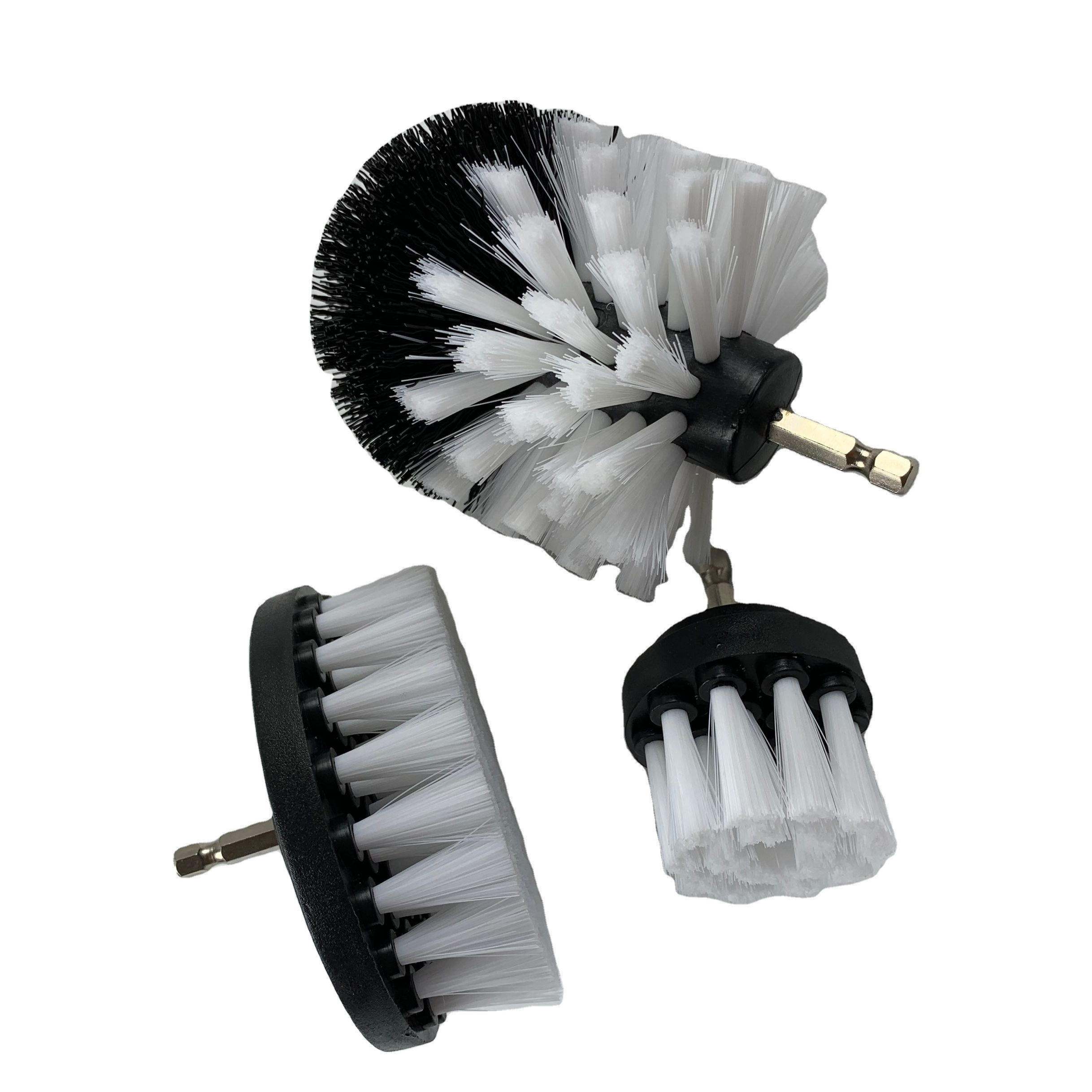 TDF 3pcs  Drill White Brush Automotive Soft  Drill White Brush - Leather Cleaner - Car Wash Kit - Car Cleaning Supplies