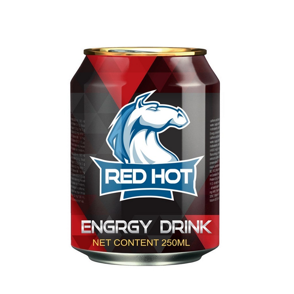 Red hot energy drink low-fat bulk wholesales energy drink best price popular red hot brand