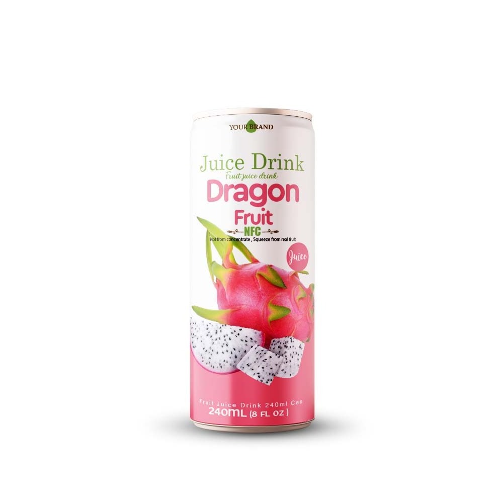 Custom formula 330ml beverage dragon fruit juice exotic drink from Vietnam