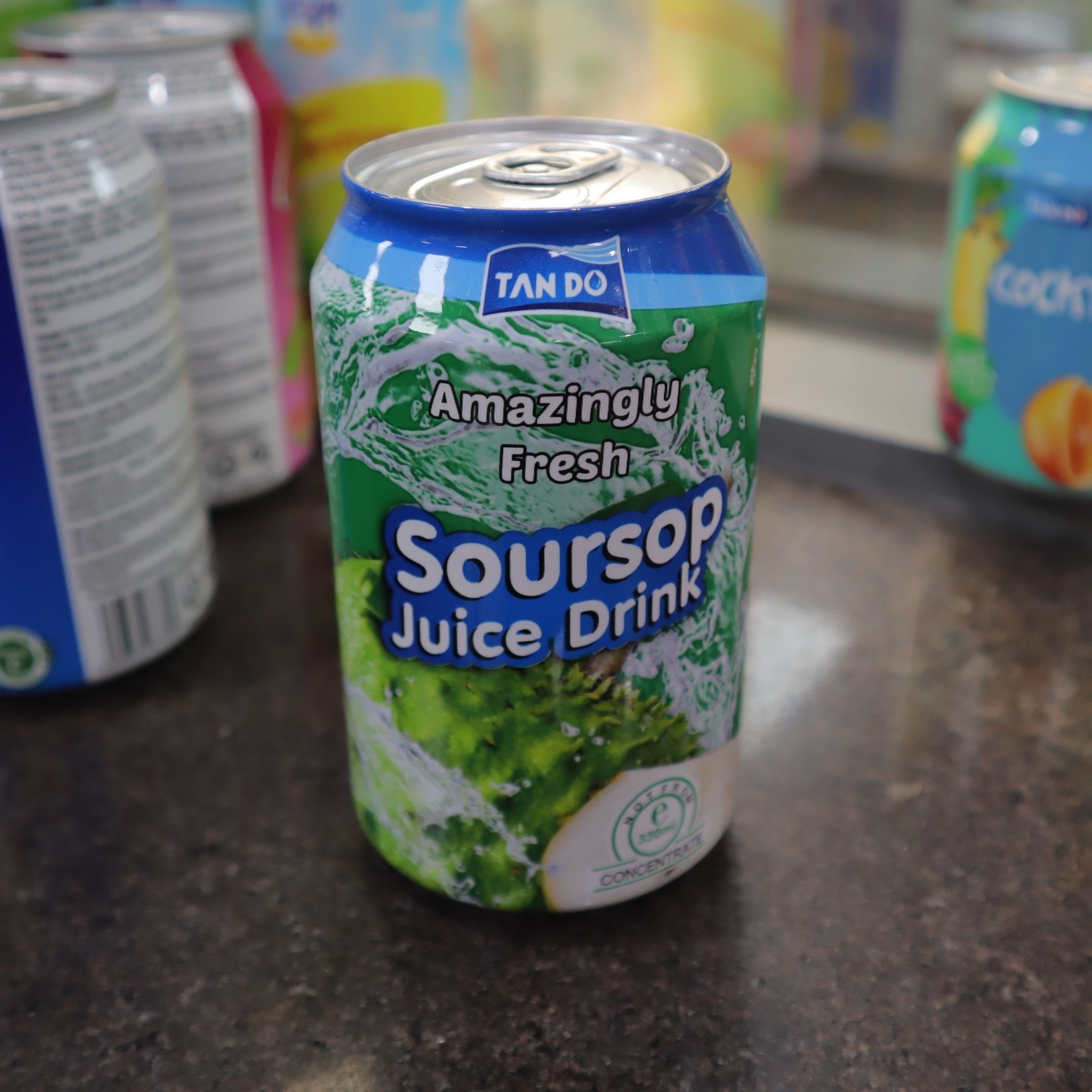 Pure Natural Soursop Fruit Juice in Can 330ml Tropical Fruit Beverages from Vietnam